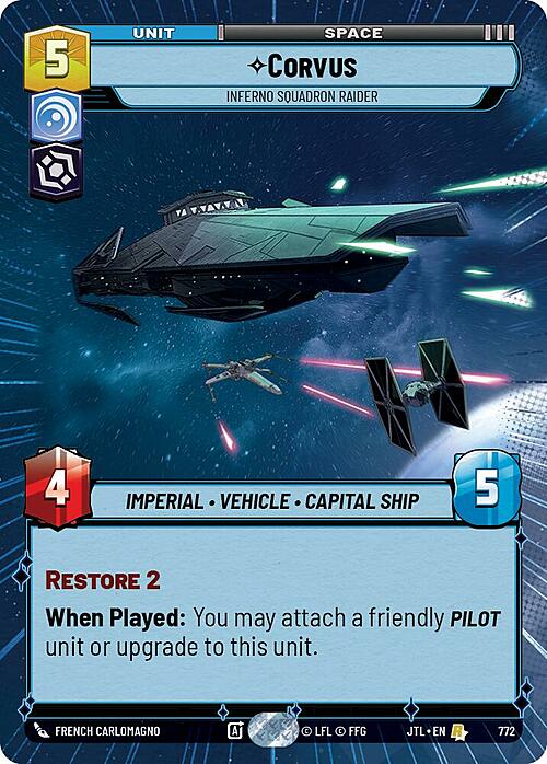 Corvus - Inferno Squadron Raider Card Front