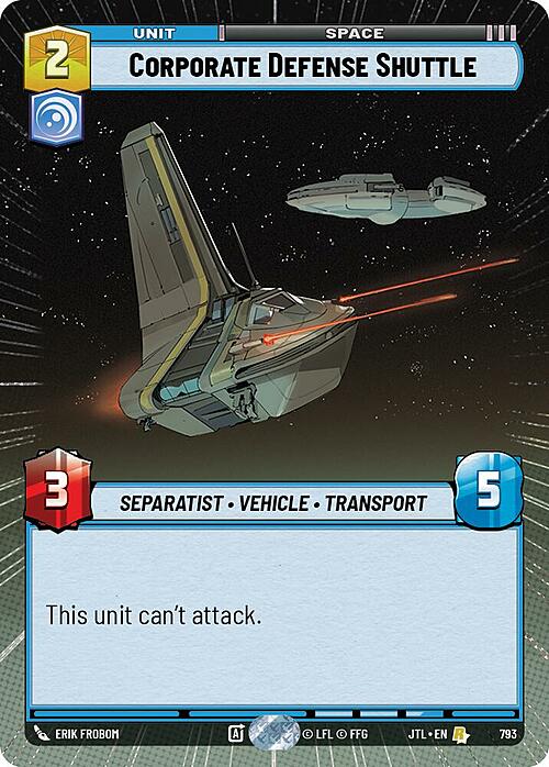 Navetta Difensiva Corporativa Card Front