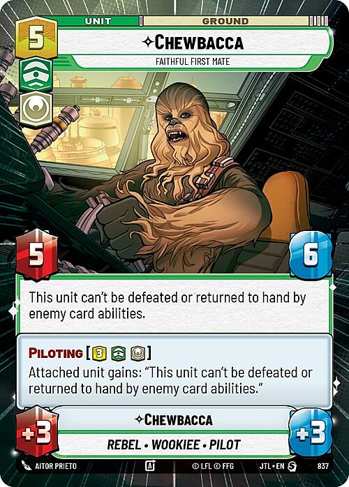 Chewbacca - Faithful First Mate Card Front