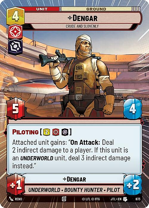 Dengar - Crude and Slovenly Card Front