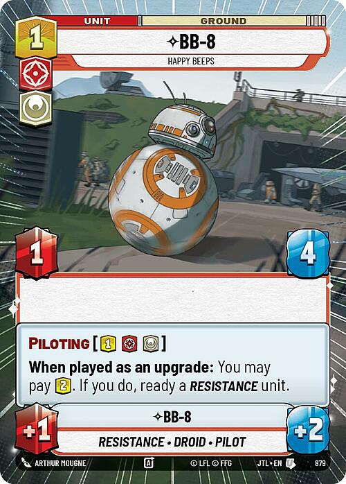 BB-8, Cinguetta Allegro Card Front