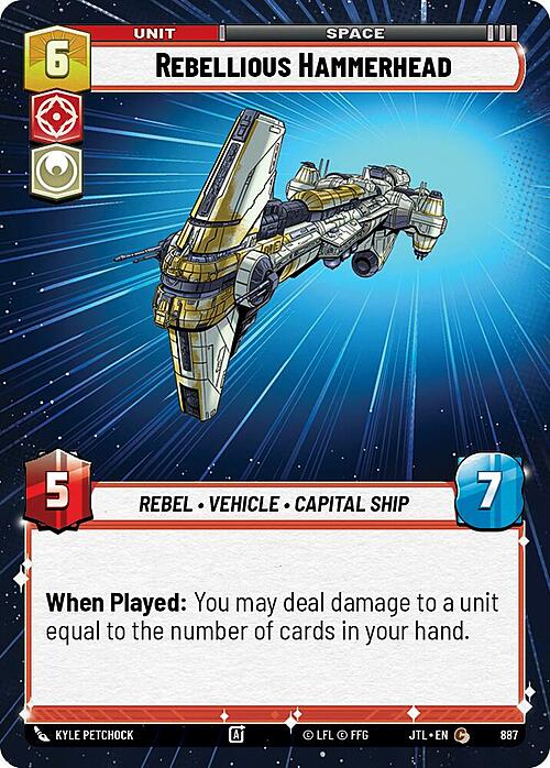 Rebellious Hammerhead Card Front