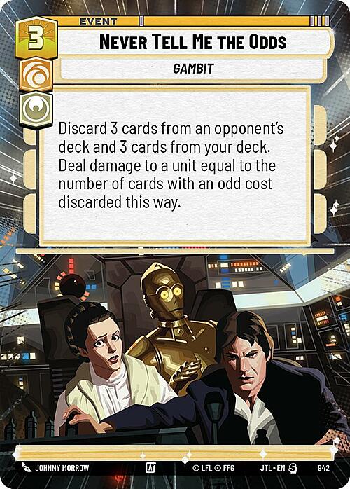 Never Tell Me the Odds Card Front
