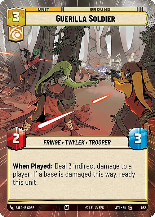Guerilla Soldier Card Front