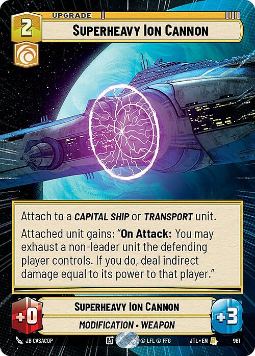 Superheavy Ion Cannon Card Front