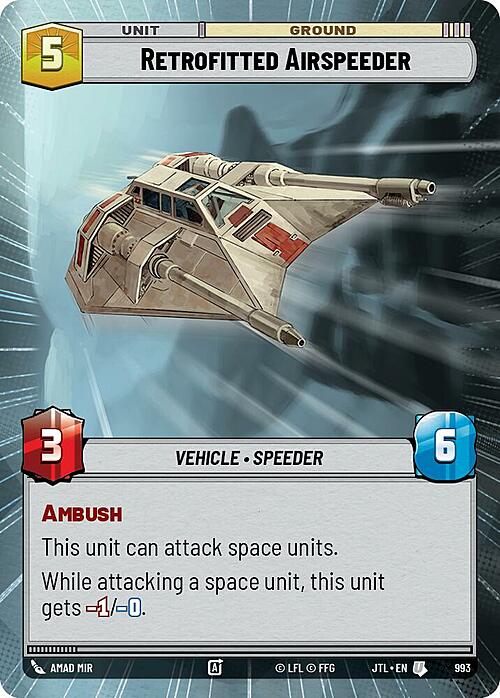 Retrofitted Airspeeder Card Front