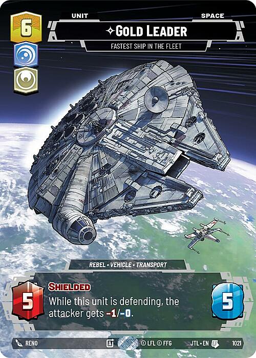 Gold Leader - Fastest Ship in the Fleet Card Front