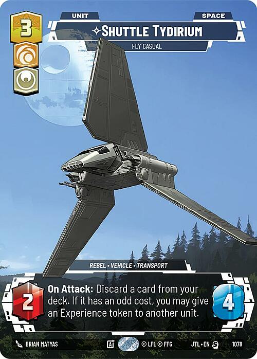 Shuttle Tydirium - Fly Casual Card Front
