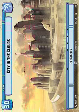 City in the Clouds // TIE Fighter Card Front