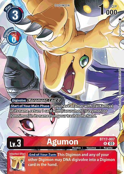 Agumon Card Front