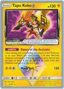 Tapu Koko ◇ Prism Star Card Front