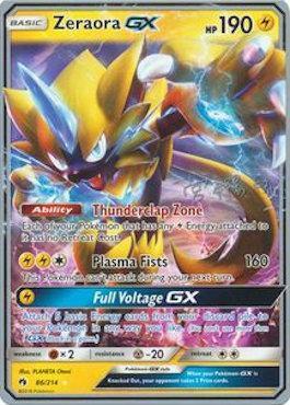 Zeraora GX Card Front
