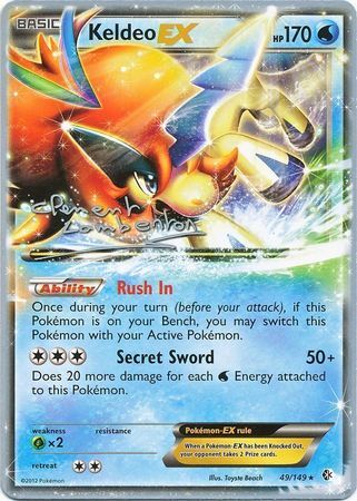 Keldeo EX Card Front