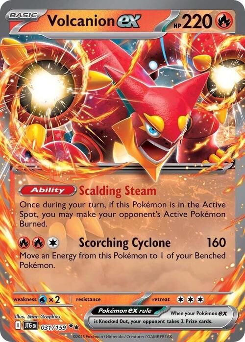 Volcanion ex Card Front