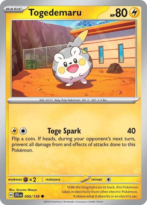 Togedemaru Card Front