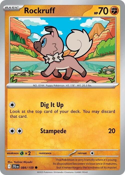 Rockruff Card Front