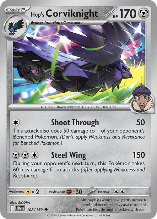 Hop's Corviknight Card Front