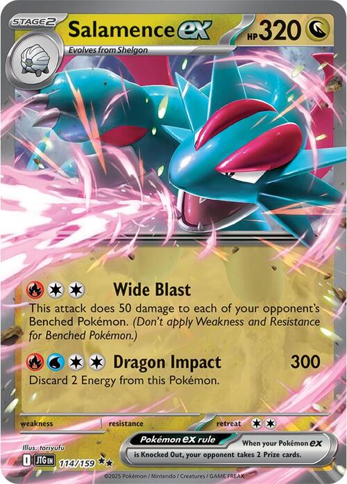Salamence ex Card Front
