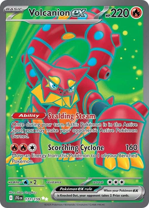 Volcanion ex Card Front