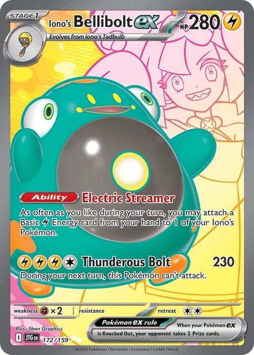 Iono's Bellibolt ex Card Front