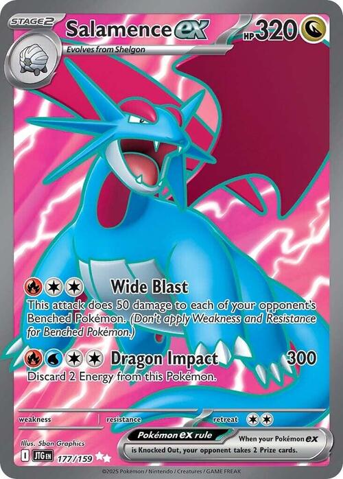 Salamence ex Card Front