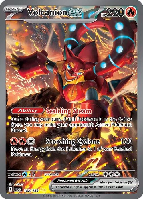 Volcanion ex Card Front