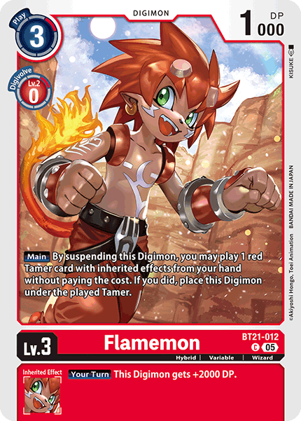 Flamemon Card Front