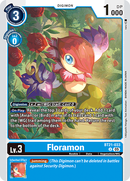 Floramon Card Front