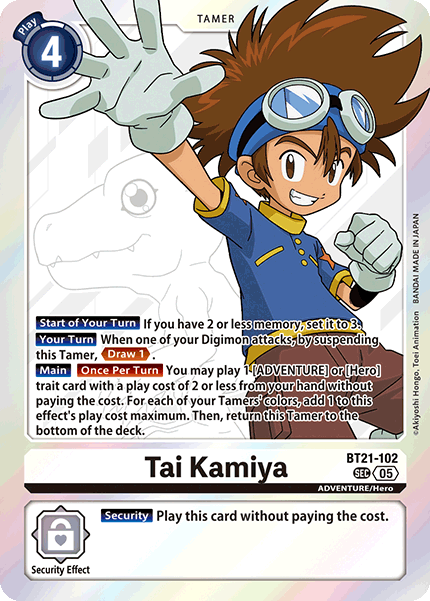 Tai Kamiya Card Front