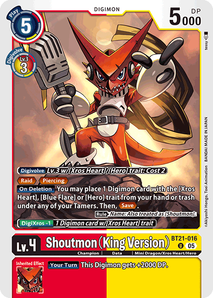 Shoutmon (King Version) Card Front