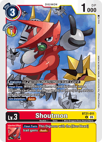 Shoutmon Card Front