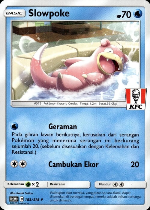 Slowpoke Card Front