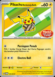 Pikachu Wearing a Batik Shirt