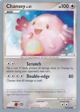 Chansey LV.31 Card Front