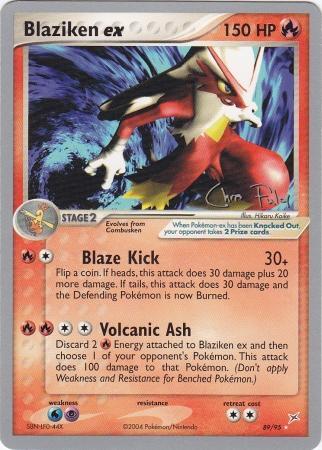 Blaziken ex Card Front