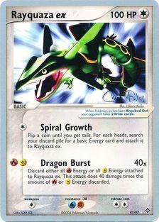 Rayquaza ex Card Front