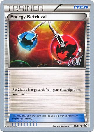 Energy Retrieval Card Front