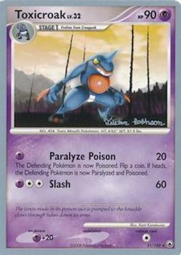 Toxicroak LV.32 Card Front