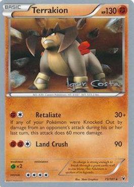 Terrakion Card Front