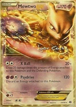 Mewtwo EX Card Front