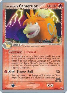 Team Magma's Camerupt Card Front