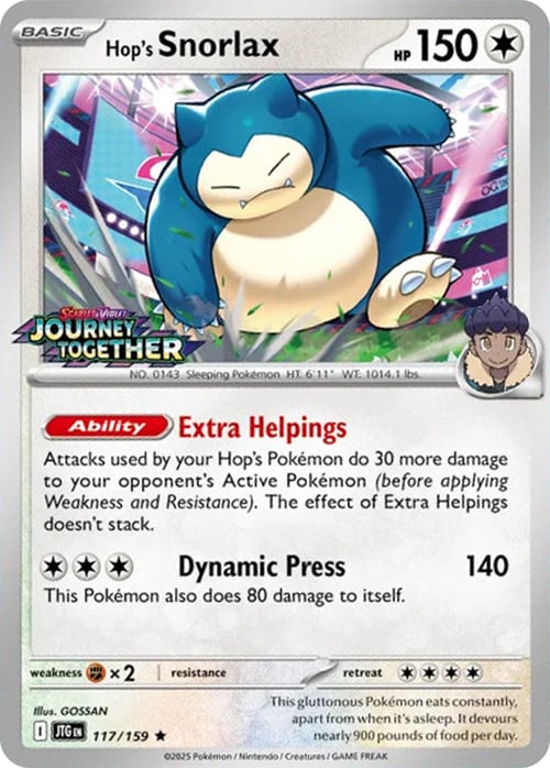 Snorlax di Hop Card Front