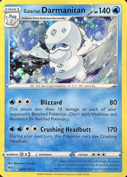 Galarian Darmanitan Card Front