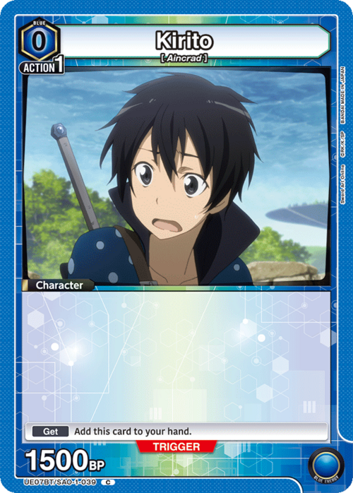 Kirito Card Front