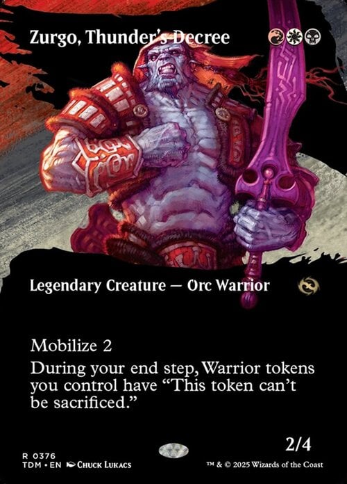 Zurgo, Decreto del Tuono Card Front