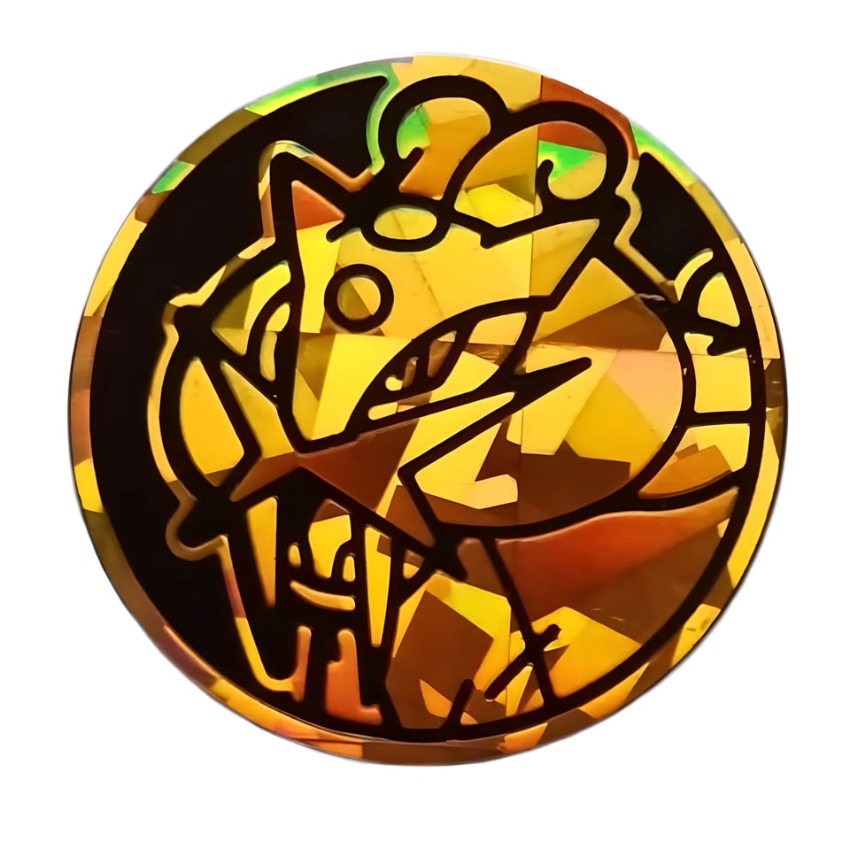Gold Cracked Ice Raikou Coin