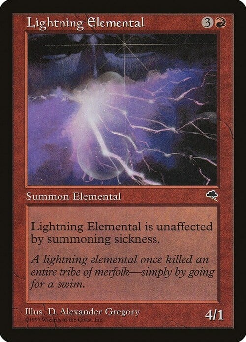 Elementale dei Fulmini Card Front