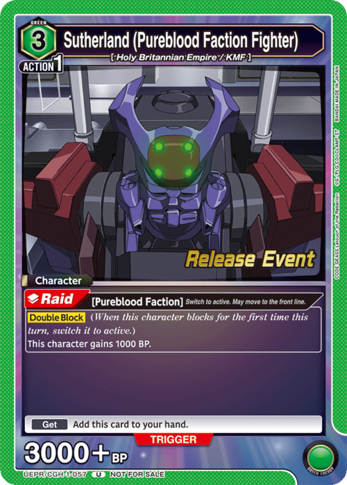 Sutherland (Pureblood Faction Fighter) Card Front