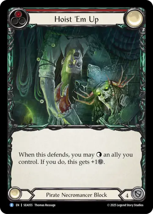 Hoist 'Em Up Card Front