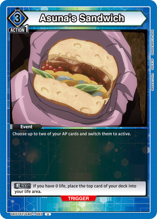 Asuna's Sandwich Card Front